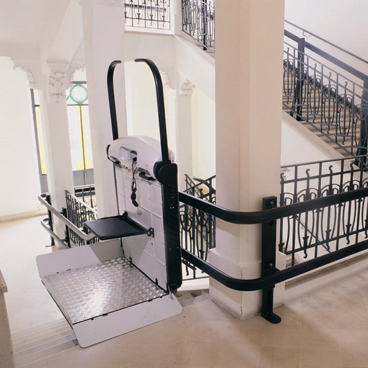 Vimec V6S Curved Wheelchair Platform Lift Outdoor and Indoor Reconditioned or New for stairs staircase
