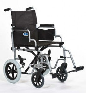 Days Whirl Transit Fauteuil roulant pliant de transport testé en cas de collision, largeur d'assise 16" 17" 18" 19"