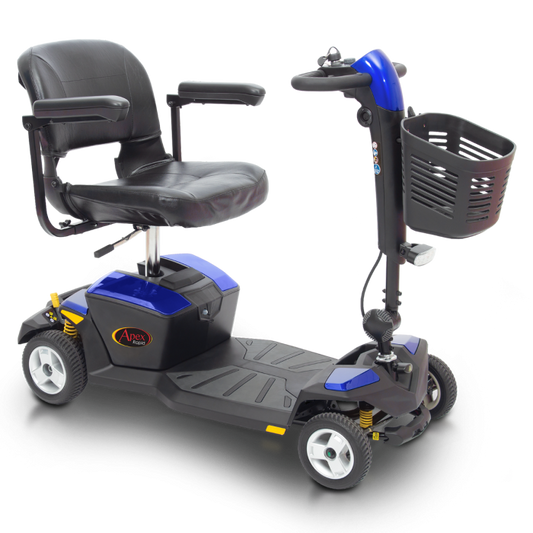 Pride Apex Rapid 12ah or 17ah Mobility Scooter Boot Go Go Folds Lightweight 4mph Pavement
