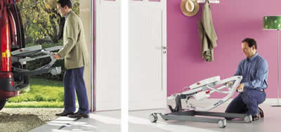 Hire Gantry Hoists and Hire Mobile Patient Hoists Lightweight Folding and Travel Type available