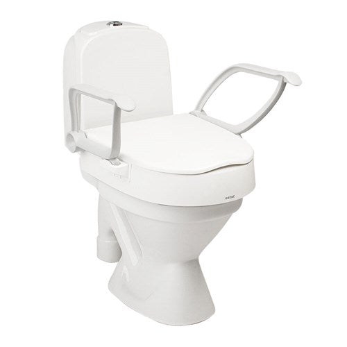 Etac Cloo Adjustable Tilt Toilet Seat Raiser Riser With Without Arms 80301204 80301214