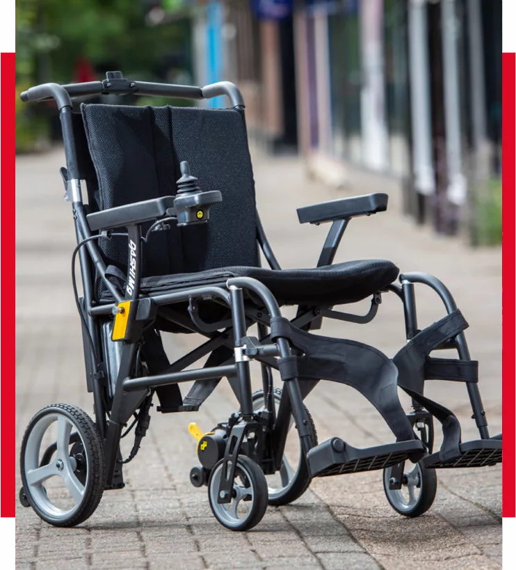 Fauteuil roulant électrique à batterie Magnesium Super Lightweight R Healthcare Dashi MG Powerchair MSPWR0015