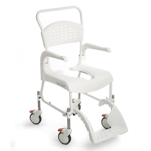 Etac Clean Height Adjustable Mobile Transfer Shower Commode Chair 80229208