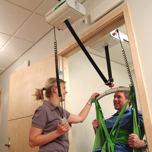 Hillrom Liko Likorall 242 ES R2R Overhead Ceiling Hoist Wireless Room To Room Transfer