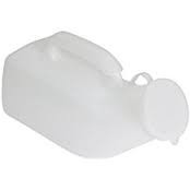 Aidapt Male Urinal With Handle and Lid Seals 1000ml Plastic Bottle Re Use Washable VR270AA