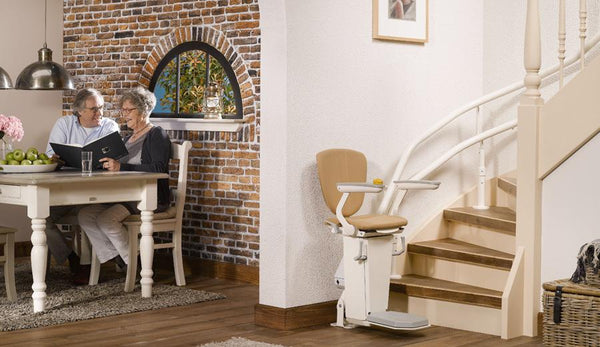 Otolift 2 TWO Curved Stairlift, Standard and Heavy Duty