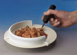 Able2 Plate Dish Food Guard Plastic Adjustable Clip on High Side Feeding Aid PR65071