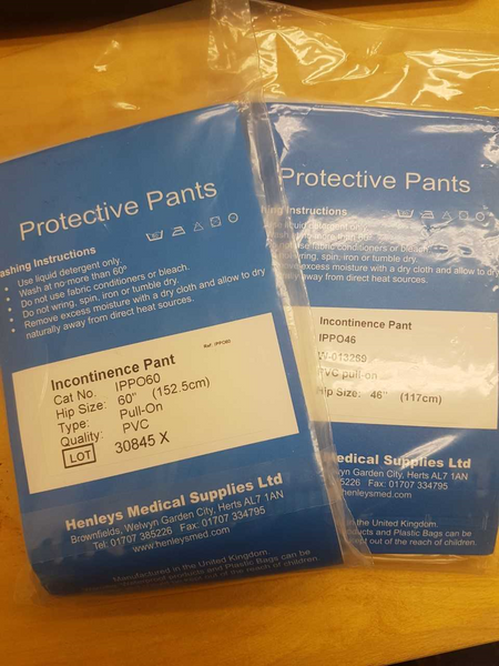 Henleys PVC Waterproof Incontinence Pants