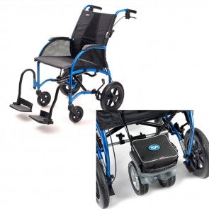 TGA Strongback Curved Back Transit Small Wheel Attendant Wheelchair Ultra Lightweight With Without Folding Armrests