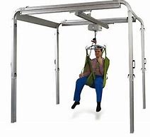 Hillrom Liko Freespan 4 Leg Traverse Gantry Lift Hoist System Permanent Long Term Full Room H System X Y Gantry