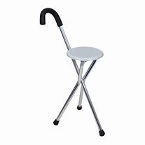Canne de marche trépied pliable avec siège Aidapt VP159A