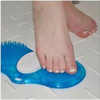 Aidapt Able 2 Foot Cleaner Scrub Exfoliate Suction Bath Shower Non Slip with Pumice PR45061 VM972