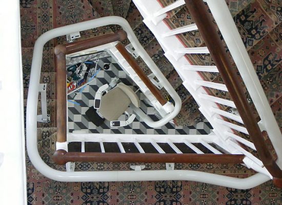 Acess BDD Flow 2 A Curved Stairlift Spiral Narrow Staircase