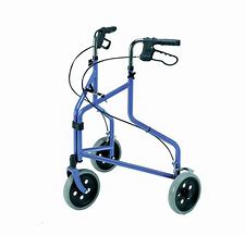 Roma Triwalker Déambulateur à 3 roues léger violet/bleu avec sac et freins 2340