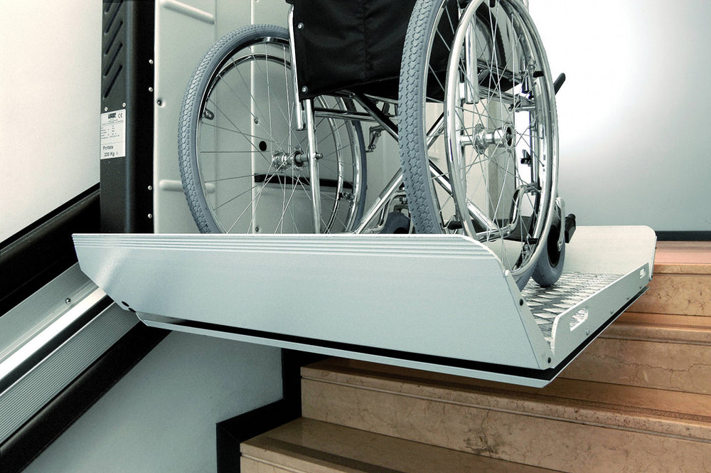 Vimec V6 Wheelchair Platform Lift Straight Outdoor and Indoor New or Reconditioned fully Installed