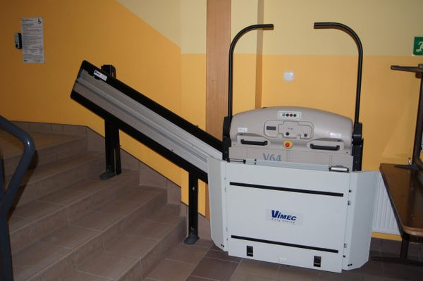 Vimec V6 Wheelchair Platform Lift Straight Outdoor and Indoor New or Reconditioned fully Installed