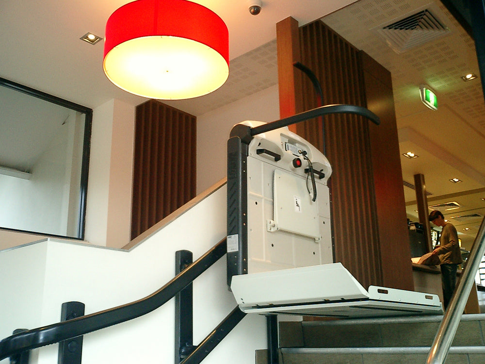 Vimec V6S Curved Wheelchair Platform Lift Outdoor and Indoor Reconditioned or New for stairs staircase