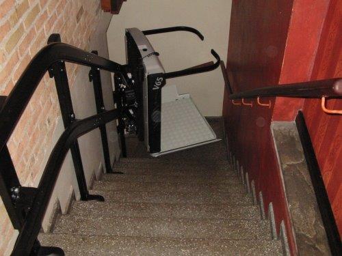 Vimec V6S Curved Wheelchair Platform Lift Outdoor and Indoor Reconditioned or New for stairs staircase