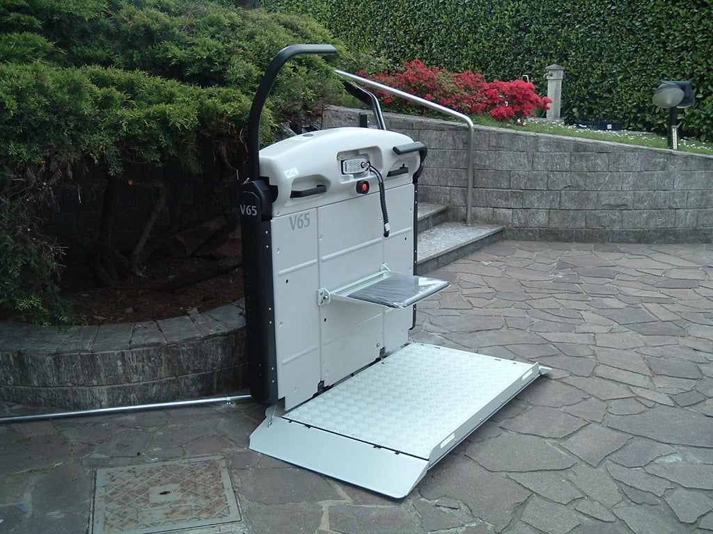 Vimec V6S Curved Wheelchair Platform Lift Outdoor and Indoor Reconditioned or New for stairs staircase