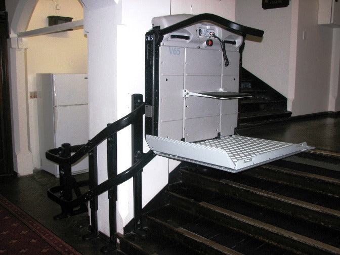 Vimec V6S Curved Wheelchair Platform Lift Outdoor and Indoor Reconditioned or New for stairs staircase