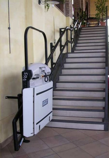 Vimec V6S Curved Wheelchair Platform Lift Outdoor and Indoor Reconditioned or New for stairs staircase