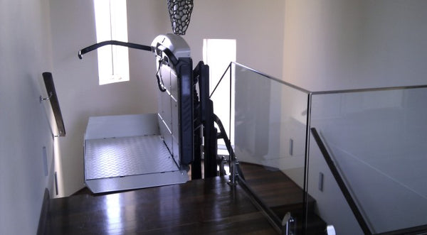 Vimec V6S Curved Wheelchair Platform Lift Outdoor and Indoor Reconditioned or New for stairs staircase
