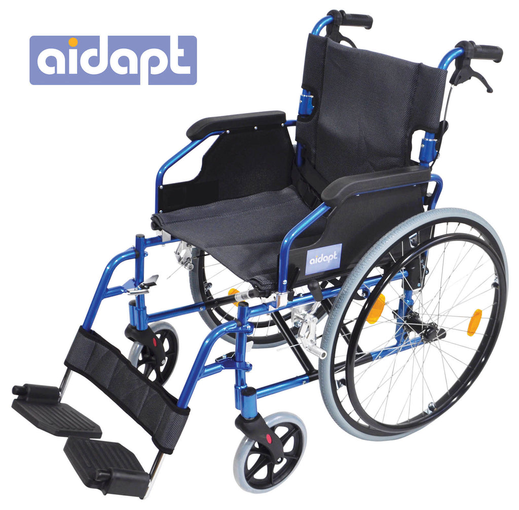 Aidapt Deluxe Lightweight Self Propelled Aluminium Wheelchair VA165