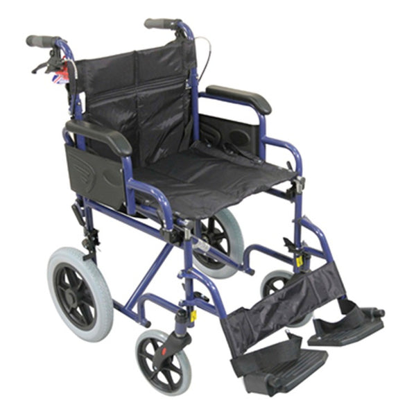 Aidapt Deluxe Attendant Propelled Steel Wheelchair VA169